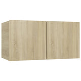 NNEVL 6 Piece TV Cabinet Set Sonoma Oak Chipboard