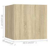 NNEVL 6 Piece TV Cabinet Set Sonoma Oak Chipboard