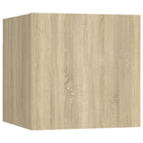 NNEVL Wall Mounted TV Cabinets 8 pcs Sonoma Oak 30.5x30x30 cm