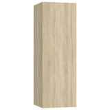 NNEVL TV Cabinets 4 pcs Sonoma Oak 30.5x30x90 cm Chipboard