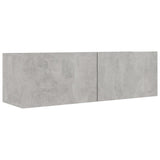 NNEVL TV Cabinets 4 pcs Concrete Grey 100x30x30 cm Engineered Wood