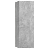 NNEVL 5 Piece TV Cabinet Set Concrete Grey Chipboard