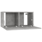 NNEVL 5 Piece TV Cabinet Set Concrete Grey Chipboard