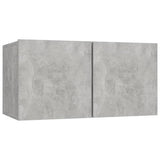 NNEVL 3 Piece TV Cabinet Set Concrete Grey Chipboard