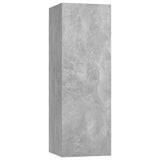 NNEVL 7 Piece TV Cabinet Set Concrete Grey Chipboard