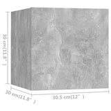 NNEVL 6 Piece TV Cabinet Set Concrete Grey Chipboard