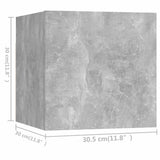 NNEVL 9 Piece TV Cabinet Set Concrete Grey Engineered Wood
