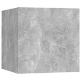 NNEVL Wall Mounted TV Cabinets 8 pcs Concrete Grey 30.5x30x30 cm
