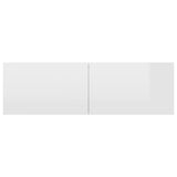 NNEVL TV Cabinets 4 pcs High Gloss White 100x30x30 cm Engineered Wood