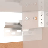 NNEVL 8 Piece TV Cabinet Set High Gloss White Chipboard