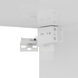 NNEVL 6 Piece TV Cabinet Set High Gloss White Chipboard