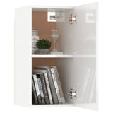 NNEVL 7 Piece TV Cabinet Set High Gloss White Chipboard