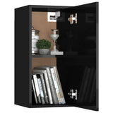 NNEVL 3 Piece TV Cabinet Set High Gloss Black Chipboard