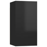 NNEVL 5 Piece TV Cabinet Set High Gloss Black Chipboard
