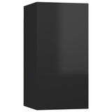 NNEVL TV Cabinets 4 pcs High Gloss Black 30.5x30x60 cm Chipboard