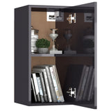 NNEVL 3 Piece TV Cabinet Set High Gloss Grey Chipboard