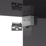 NNEVL 6 Piece TV Cabinet Set High Gloss Grey Chipboard