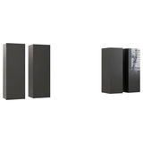 NNEVL TV Cabinets 4 pcs High Gloss Grey 30.5x30x90 cm Chipboard