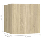 NNEVL Bedside Cabinet Sonoma Oak 30.5x30x30 cm Chipboard