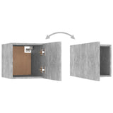 NNEVL Bedside Cabinets 2 pcs Concrete Grey 30.5x30x30 cm Chipboard