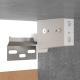 NNEVL Bedside Cabinets 2 pcs Concrete Grey 30.5x30x30 cm Chipboard