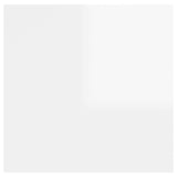 NNEVL Bedside Cabinet High Gloss White 30.5x30x30 cm Chipboard