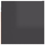 NNEVL Bedside Cabinets 2 pcs High Gloss Grey 30.5x30x30 cm Chipboard