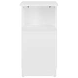 NNEVL Side Table White 36x30x56 cm Chipboard