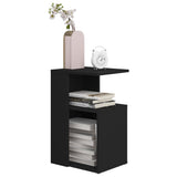 NNEVL Side Table Black 36x30x56 cm Chipboard