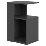 NNEVL Side Table Grey 36x30x56 cm Chipboard