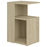NNEVL Side Table Sonoma Oak 36x30x56 cm Chipboard