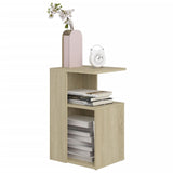 NNEVL Side Table Sonoma Oak 36x30x56 cm Chipboard