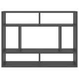 NNEVL Wall Shelf Grey 75x16x55 cm Chipboard