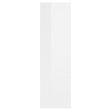 NNEVL Wall Shelf High Gloss White 75x16x55 cm Chipboard