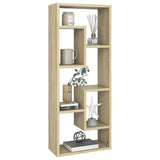 NNEVL Wall Shelf Sonoma Oak 36x16x90 cm Chipboard