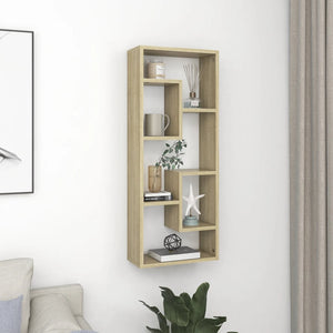 NNEVL Wall Shelf Sonoma Oak 36x16x90 cm Chipboard