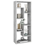 NNEVL Wall Shelf Concrete Grey 36x16x90 cm Chipboard