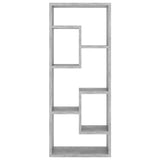 NNEVL Wall Shelf Concrete Grey 36x16x90 cm Chipboard