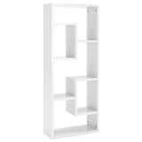 NNEVL Wall Shelf High Gloss White 36x16x90 cm Chipboard