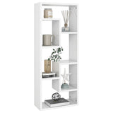 NNEVL Wall Shelf High Gloss White 36x16x90 cm Chipboard