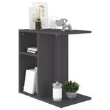NNEVL Side Table Grey 50x30x50 cm Chipboard