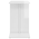 NNEVL Side Table High Gloss White 50x30x50 cm Chipboard