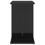 NNEVL Side Table High Gloss Black 50x30x50 cm Chipboard