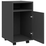 NNEVL Side Cabinet with Wheels Grey 33x38x60 cm Chipboard