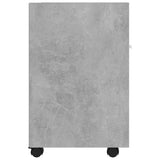 NNEVL Side Cabinet with Wheels Concrete Grey 33x38x60 cm Chipboard