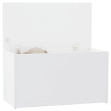 NNEVL Storage Chest White 84x42x46 cm Engineered Wood
