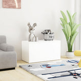 NNEVL Storage Chest White 84x42x46 cm Engineered Wood