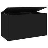 NNEVL Storage Chest Black 84x42x46 cm Engineered Wood