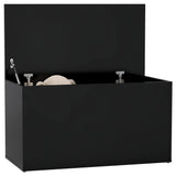 NNEVL Storage Chest Black 84x42x46 cm Engineered Wood
