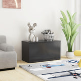 NNEVL Storage Chest Grey 84x42x46 cm Engineered Wood